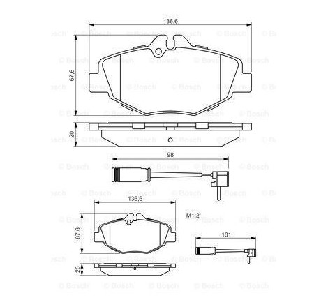 BOSCH Front Brake Pads Set