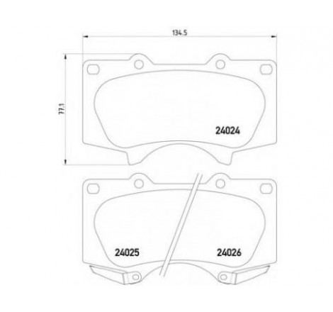 BOSCH Front Brake Pads Set