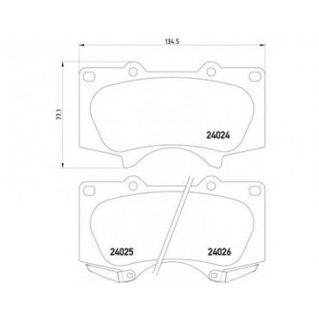 BOSCH Front Brake Pads Set