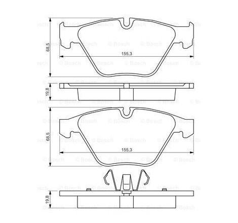 BOSCH Front Brake Pads Set