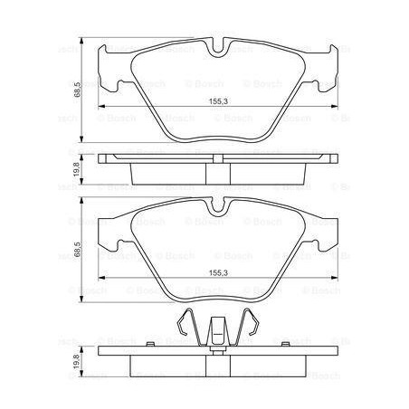 BOSCH Front Brake Pads Set