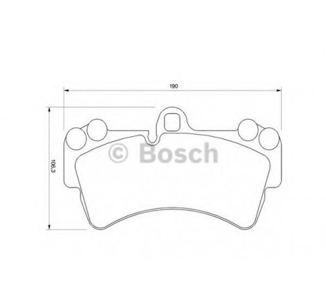 BOSCH Front Brake Pads Set