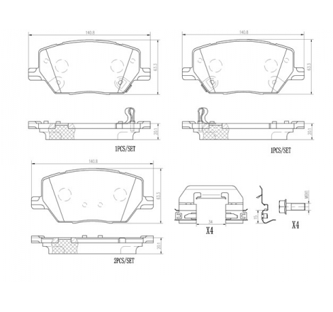 BREMBO Front Brake Pads